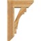 Ekena Millwork Merced Slat Rough Sawn Bracket w/ Offset Brace, Western Red Cedar, 8"W x 22"D x 34"H BKT0806X22X34MRC06RWR - alternate 3
